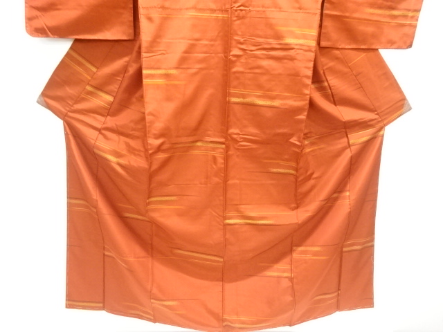  横段織り出し米沢紬着物